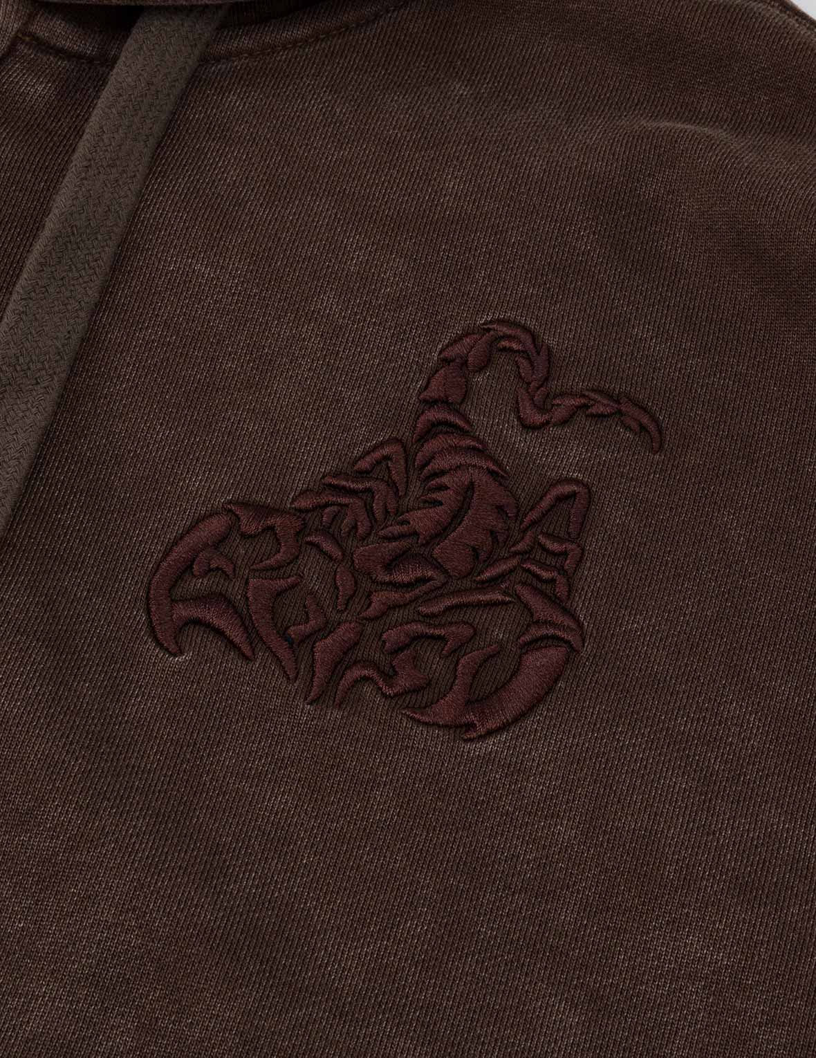 Scorpio Embroidery Hoodie