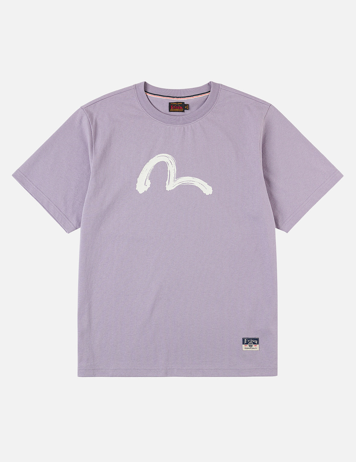 手绘刷色海鸥印花T恤