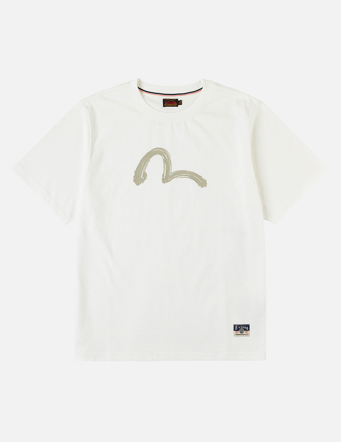 手绘刷色海鸥印花T恤