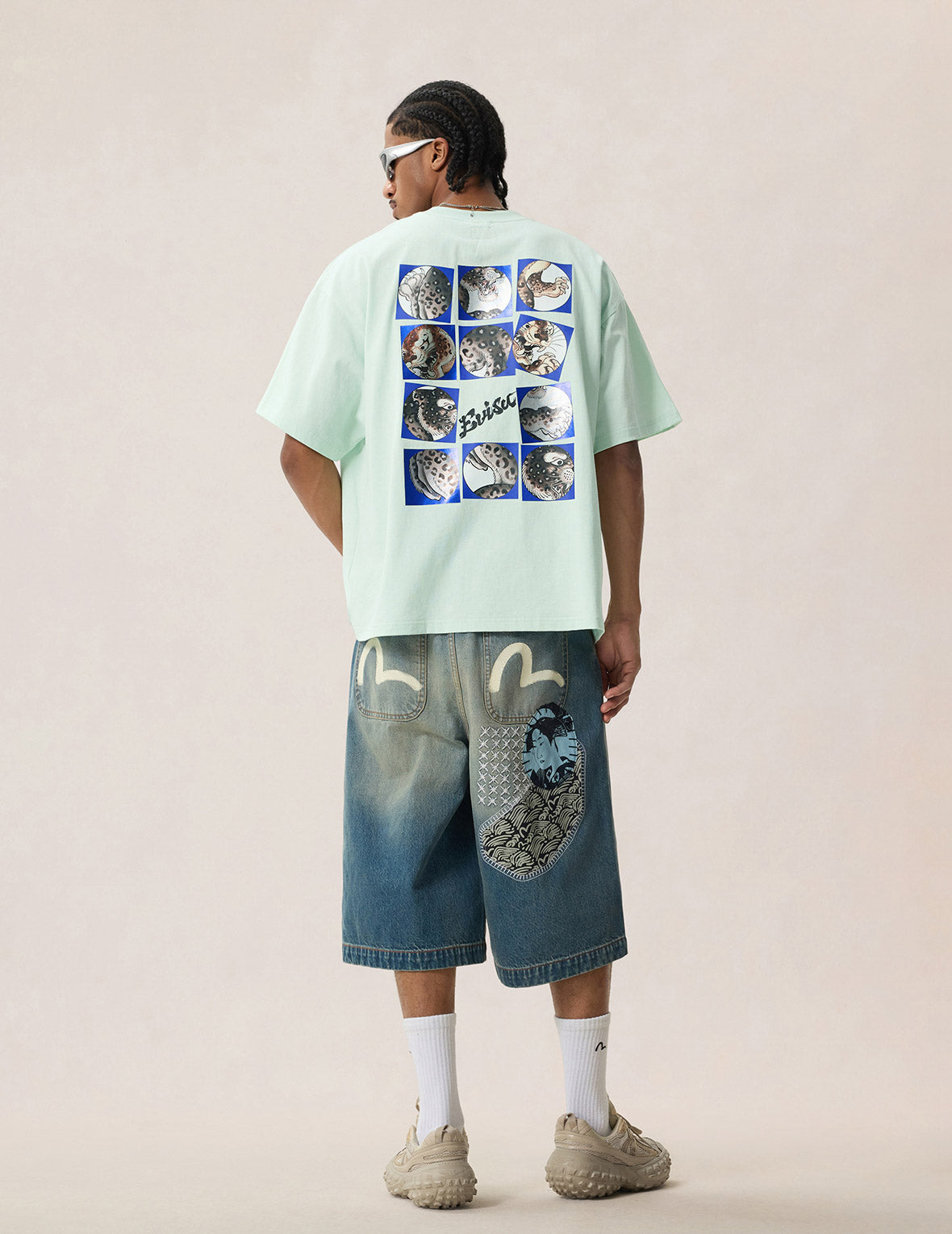 Leopard Grid Printed T-shirt