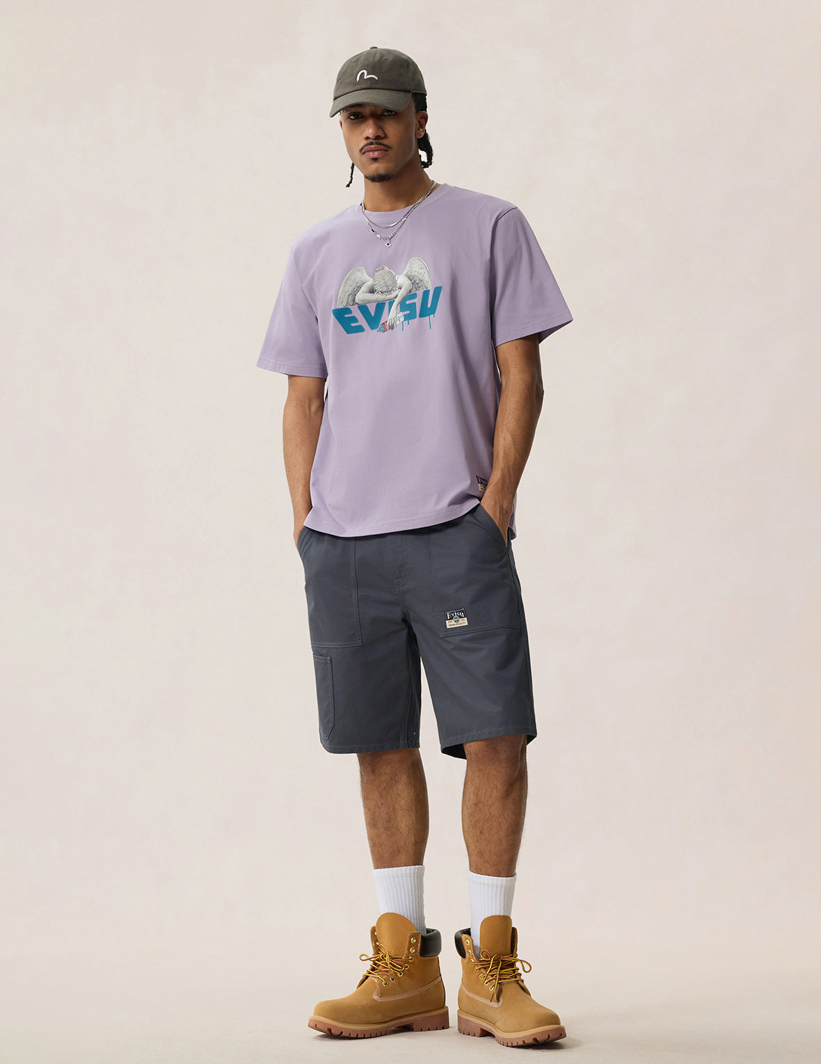 Angel and Aerosol Spray Paint Print T-shirt