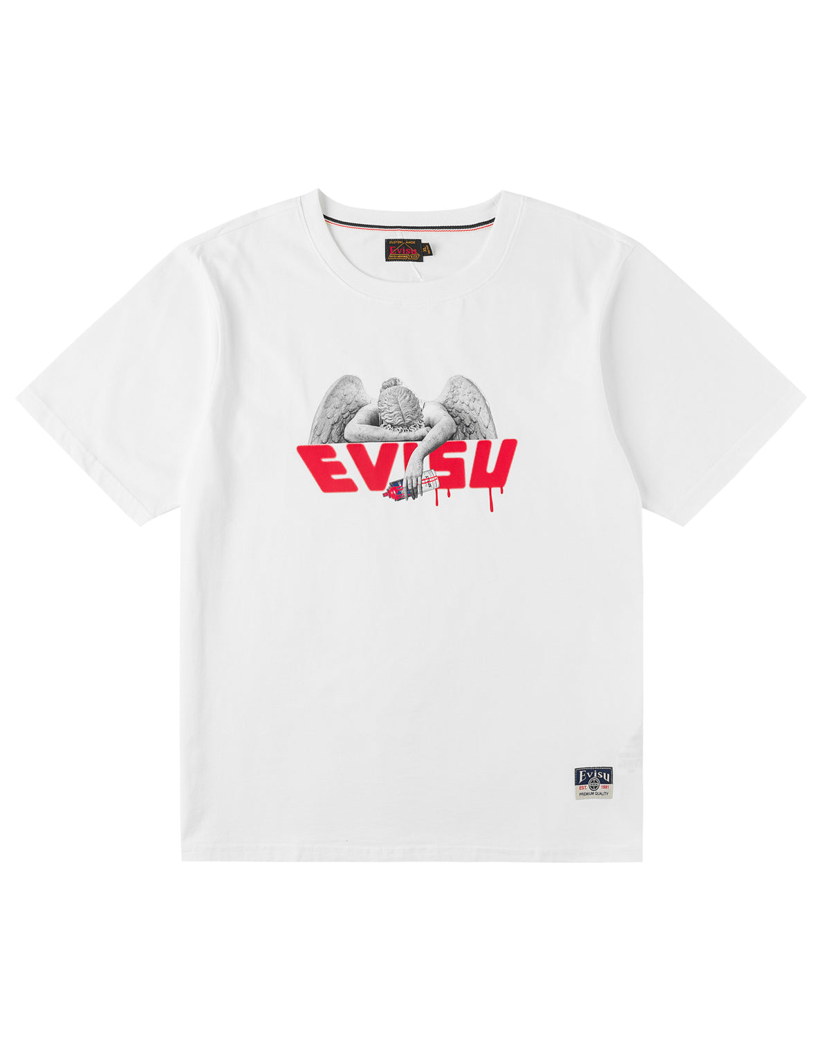 Angel and Aerosol Spray Paint Print T-shirt