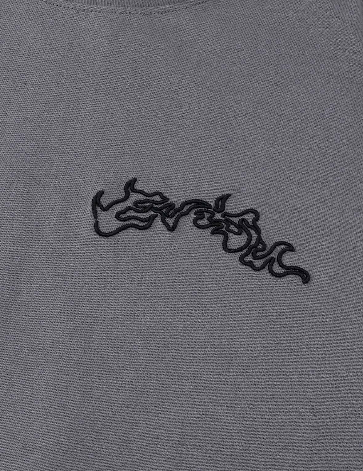 Skull Samurai Embroidery T-shirt