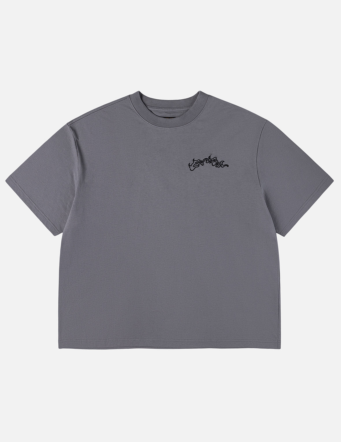 Skull Samurai Embroidery T-shirt