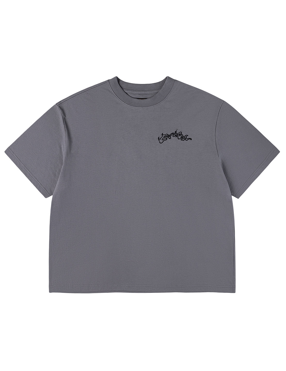 Skull Samurai Embroidery T-shirt