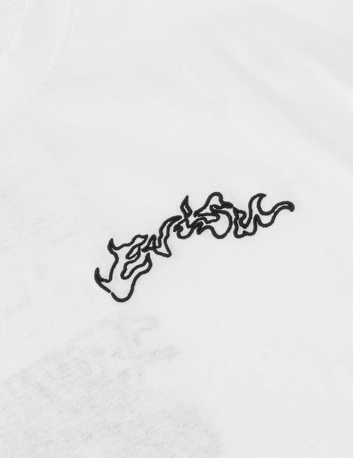 Skull Samurai Embroidery T-shirt