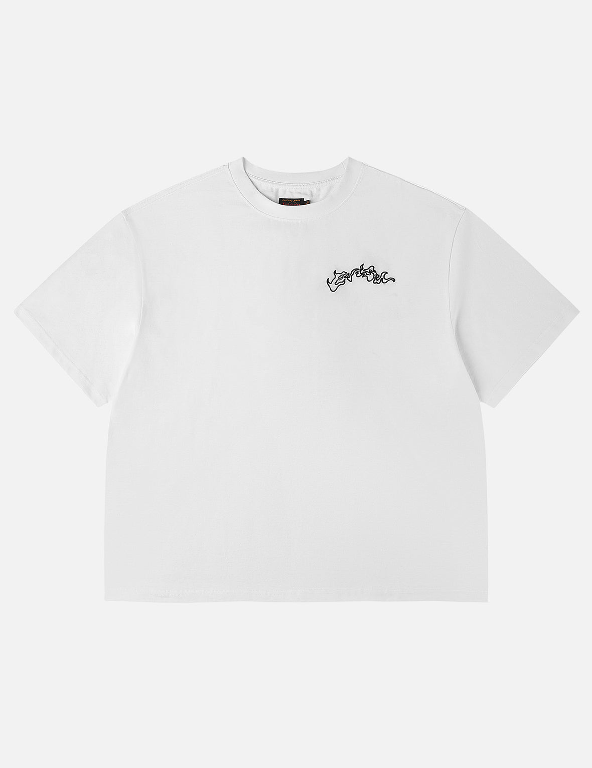 Skull Samurai Embroidery T-shirt