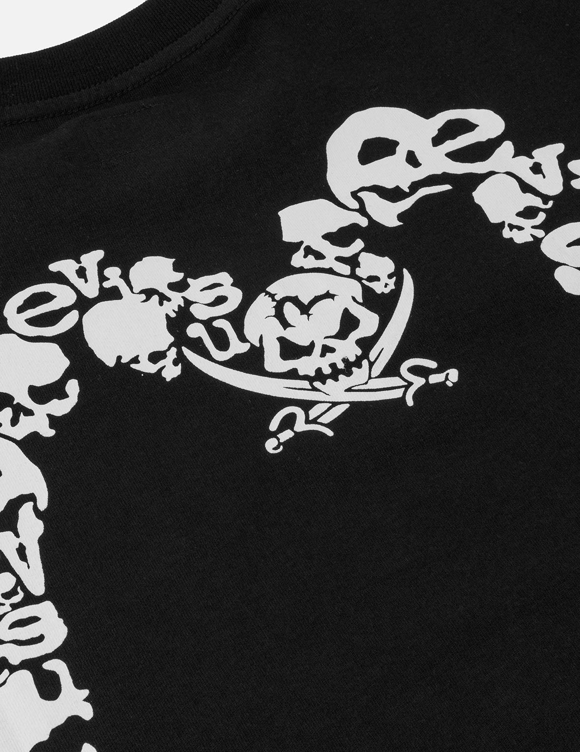 骷髅武士印花T恤