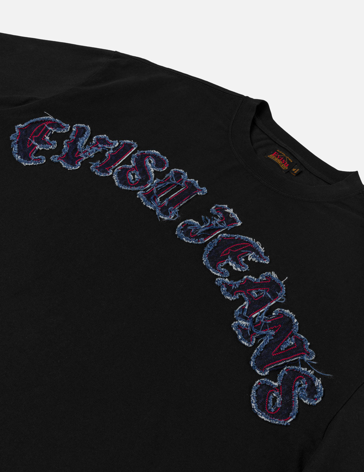 Evisu Jeans Logo Distressed Tee