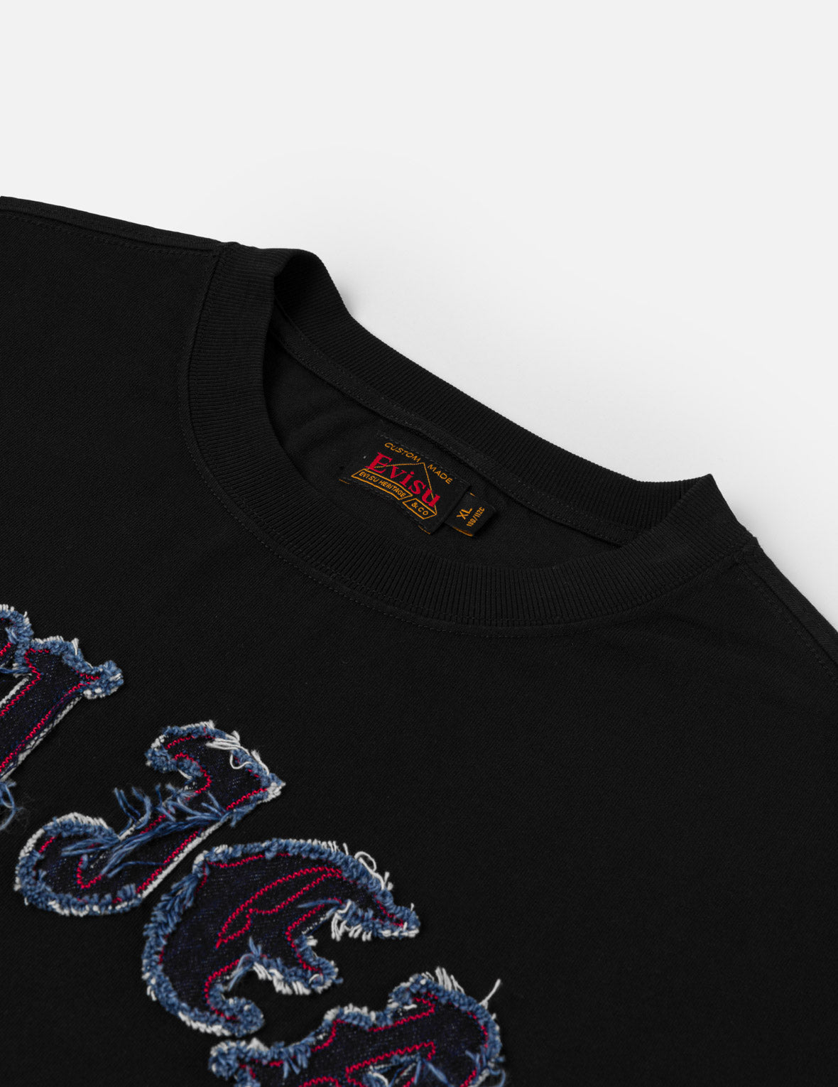 Evisu Jeans Logo Distressed Tee