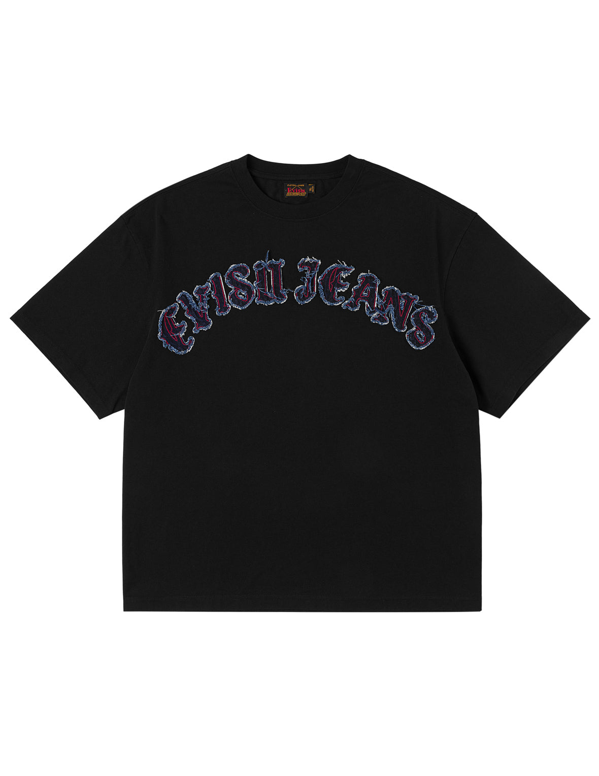 Evisu Jeans Logo Distressed Tee