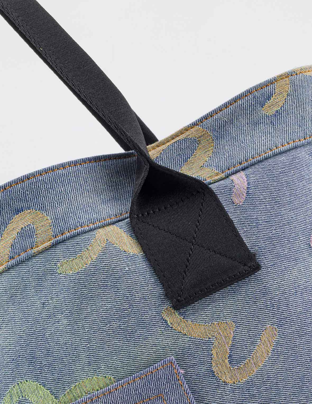 Allover Seagull Denim Tote Bag