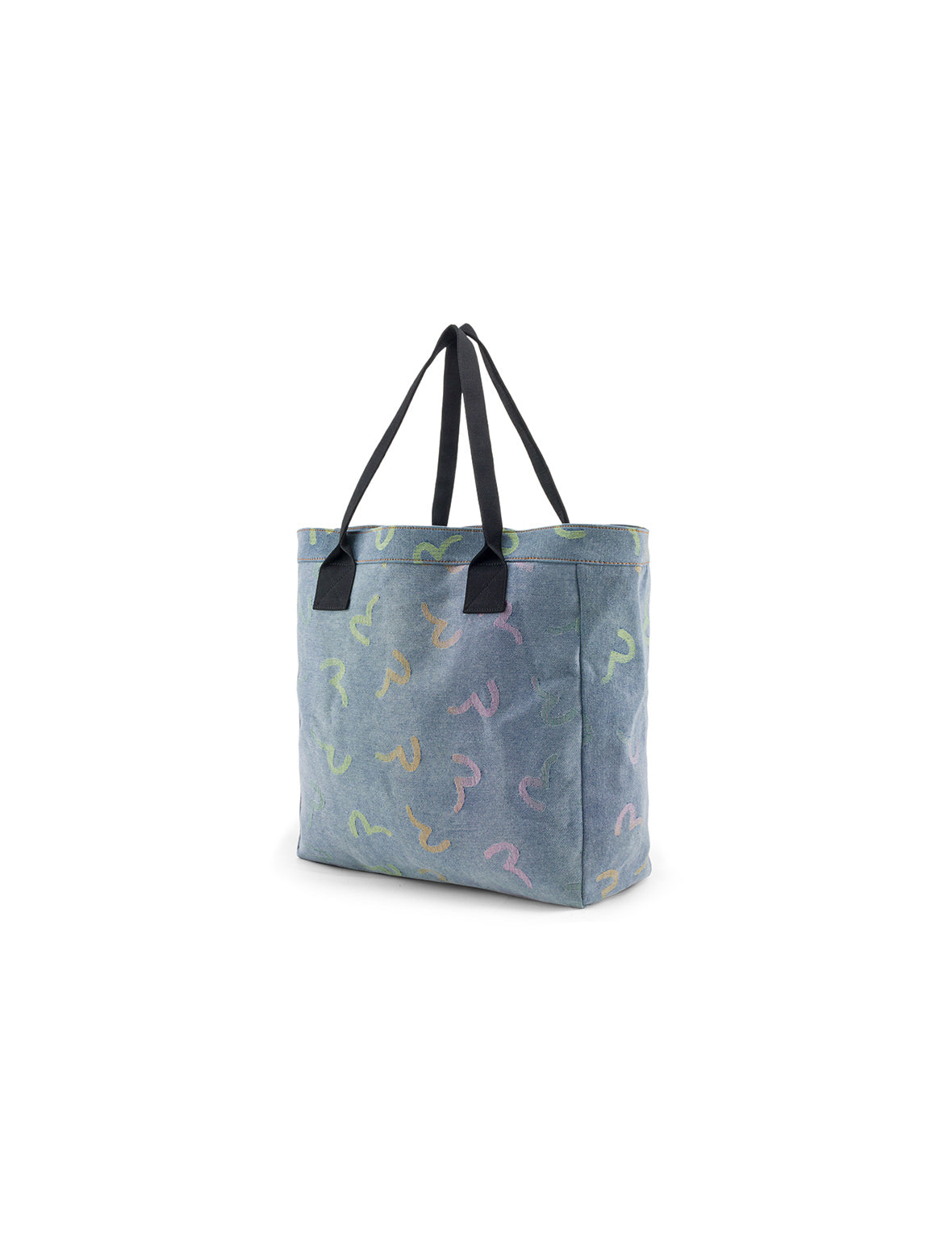 Allover Seagull Denim Tote Bag