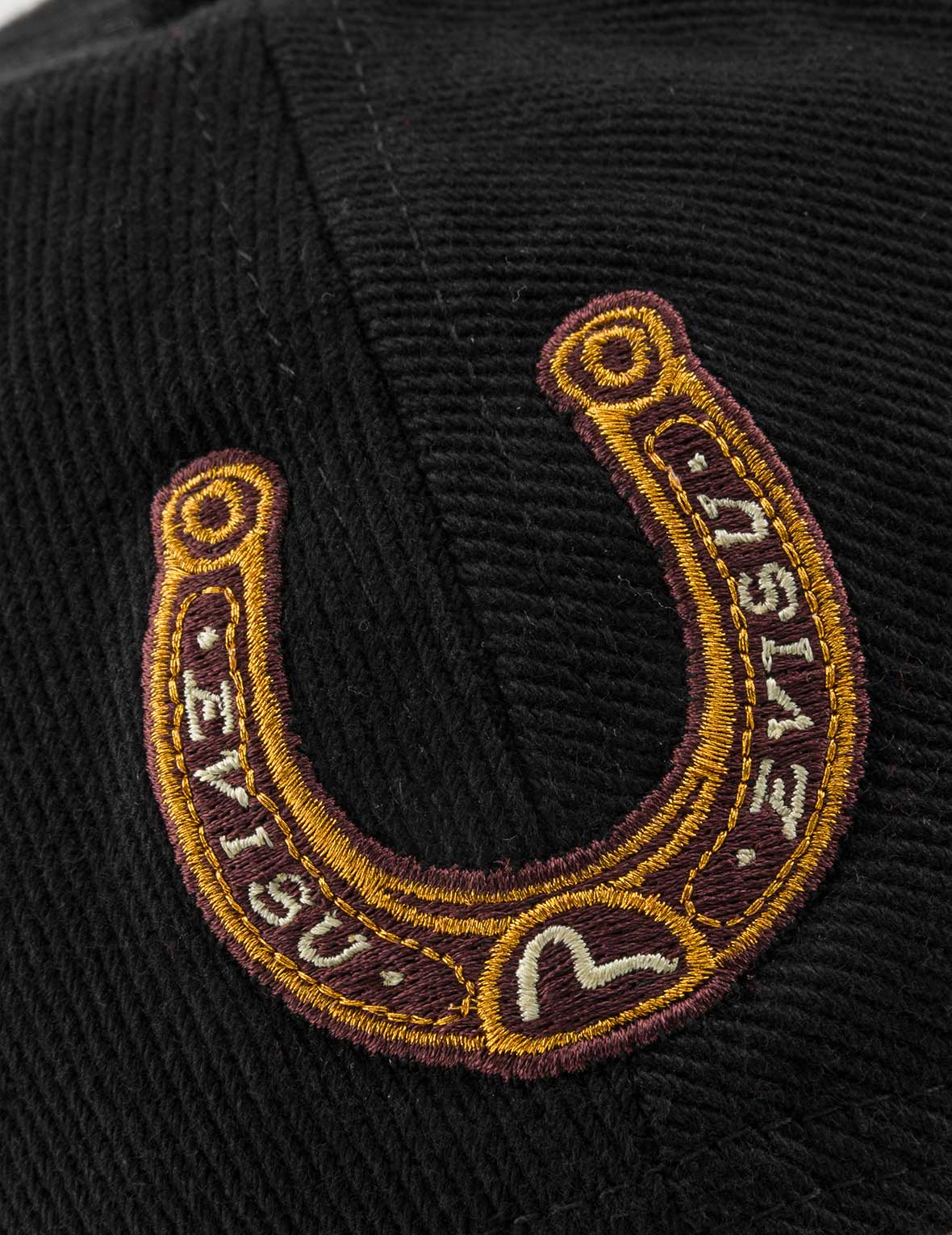 Evisu Logo Embroidery Cap - Black