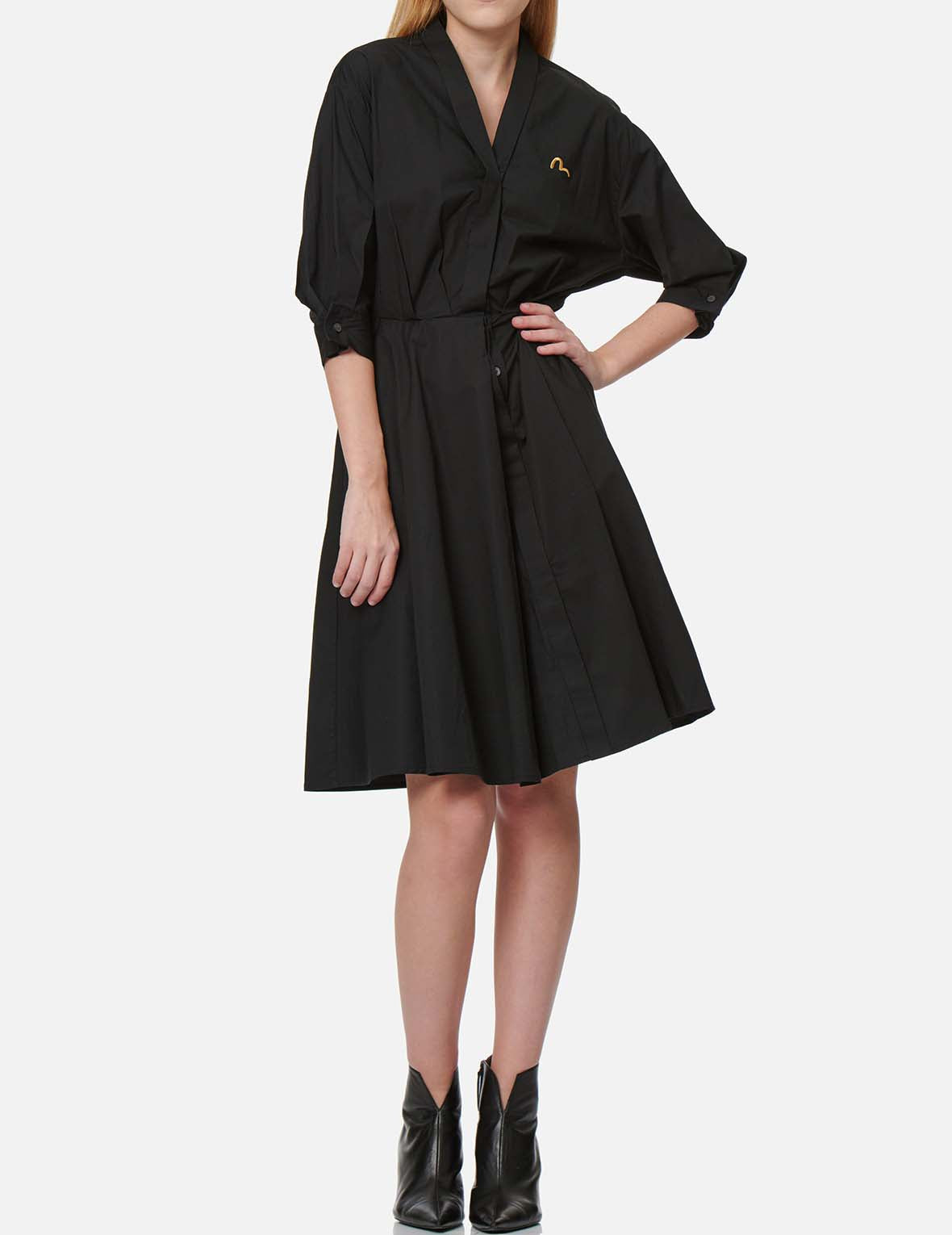 V-neck Flare Dress