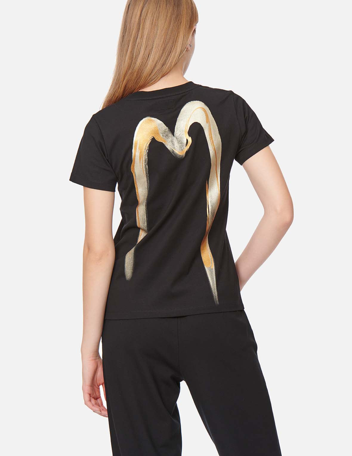 Calligraphy Daicock Foil-Print T-Shirt