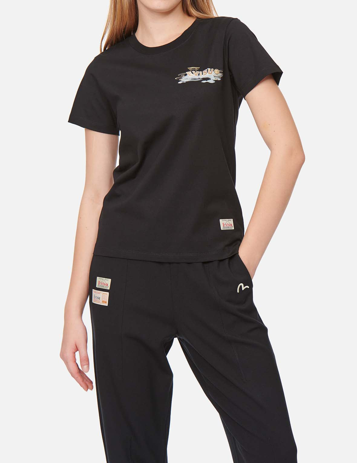 Calligraphy Daicock Foil-Print T-Shirt