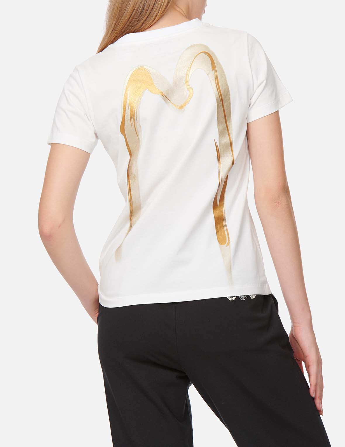 Calligraphy Daicock Foil-Print T-Shirt