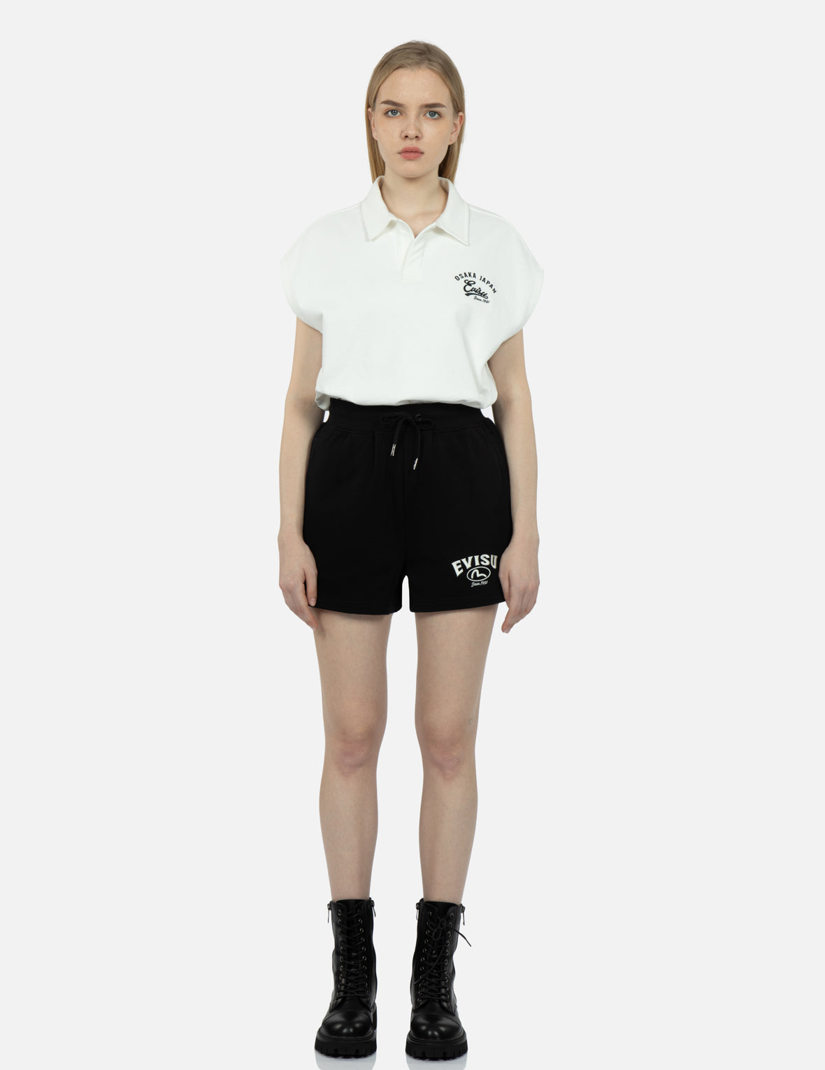 Logo Embroidery Sweat Shorts