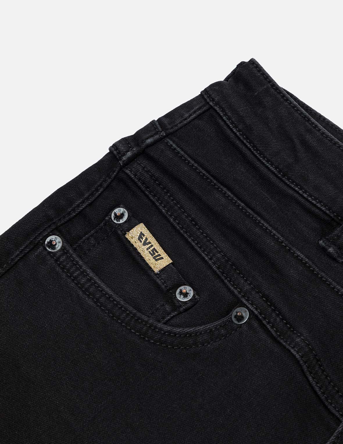 Brocade Inserted Seagull Skinny Jeans