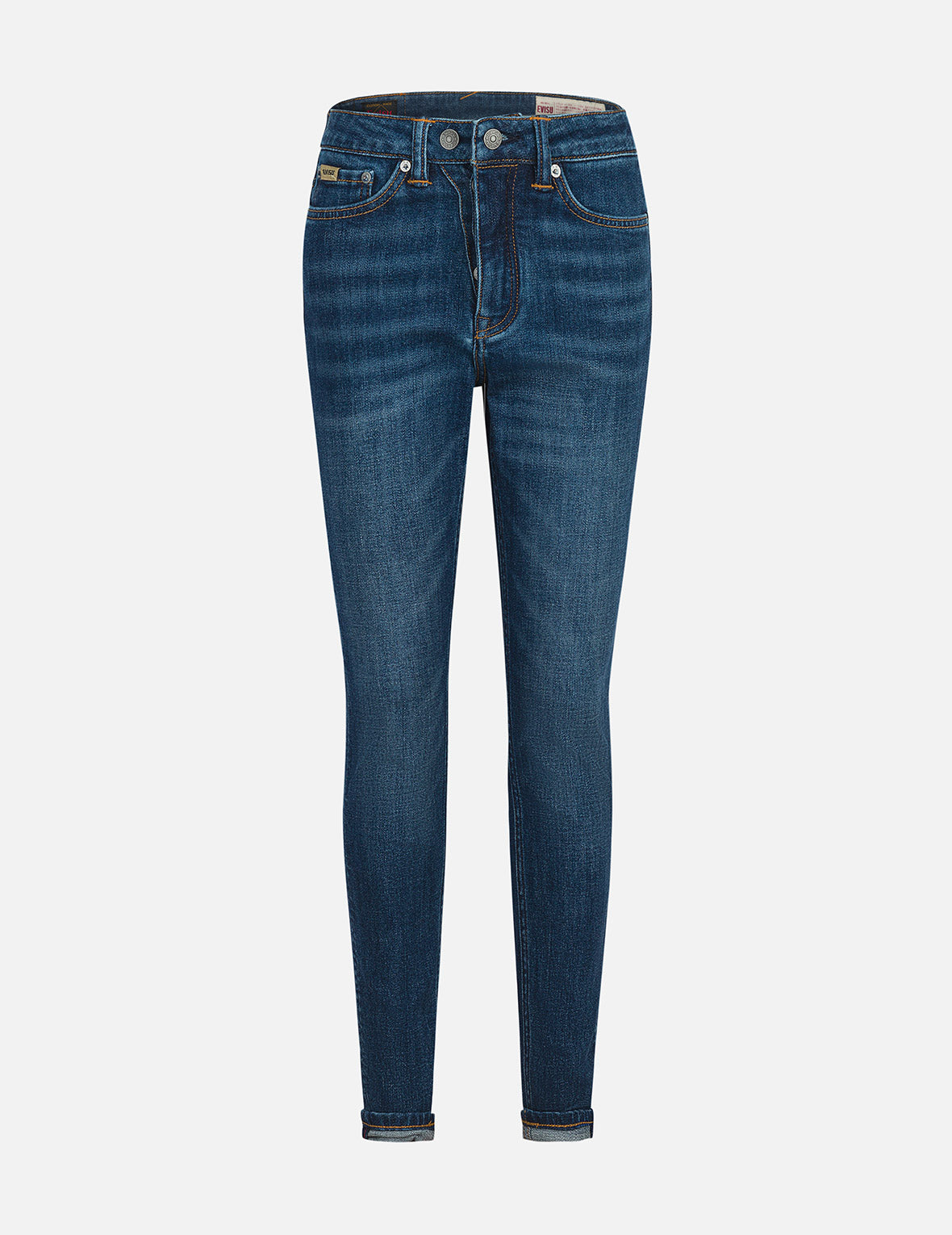 海鸥贴布刺绣贴身牛仔裤