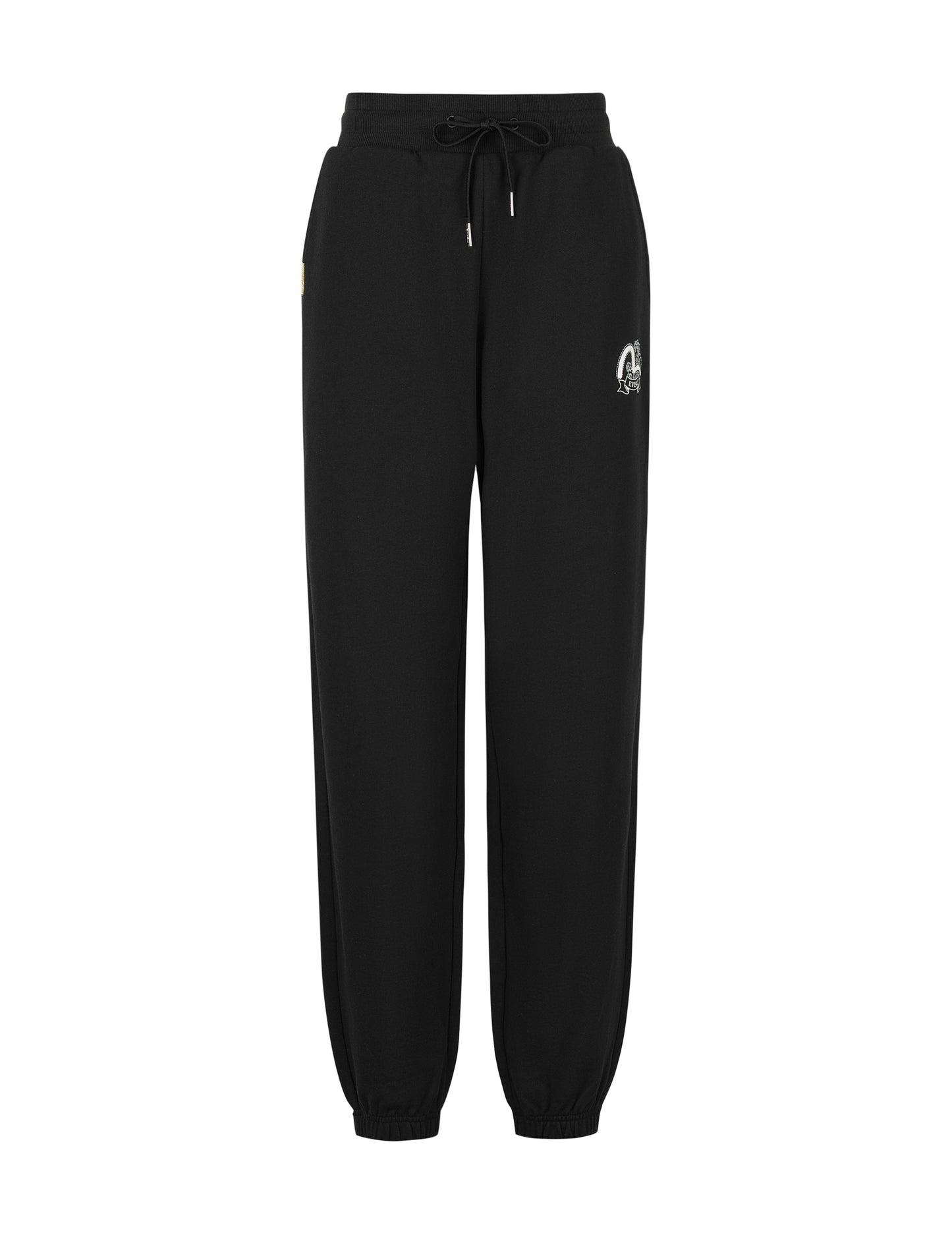 Seagull Print and Wave Embroidery Loose Fit Sweatpants