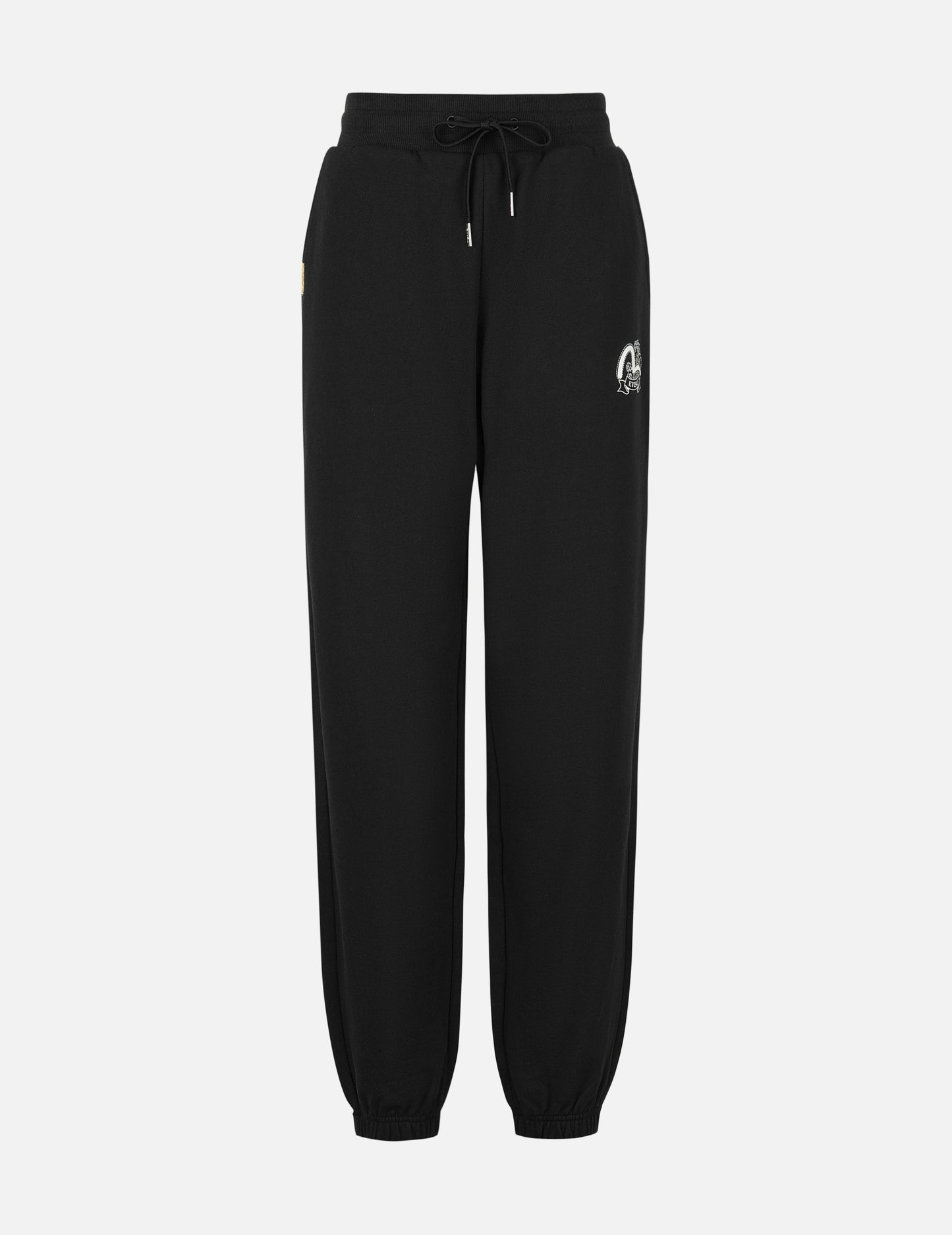 Seagull Print and Wave Embroidery Loose Fit Sweatpants