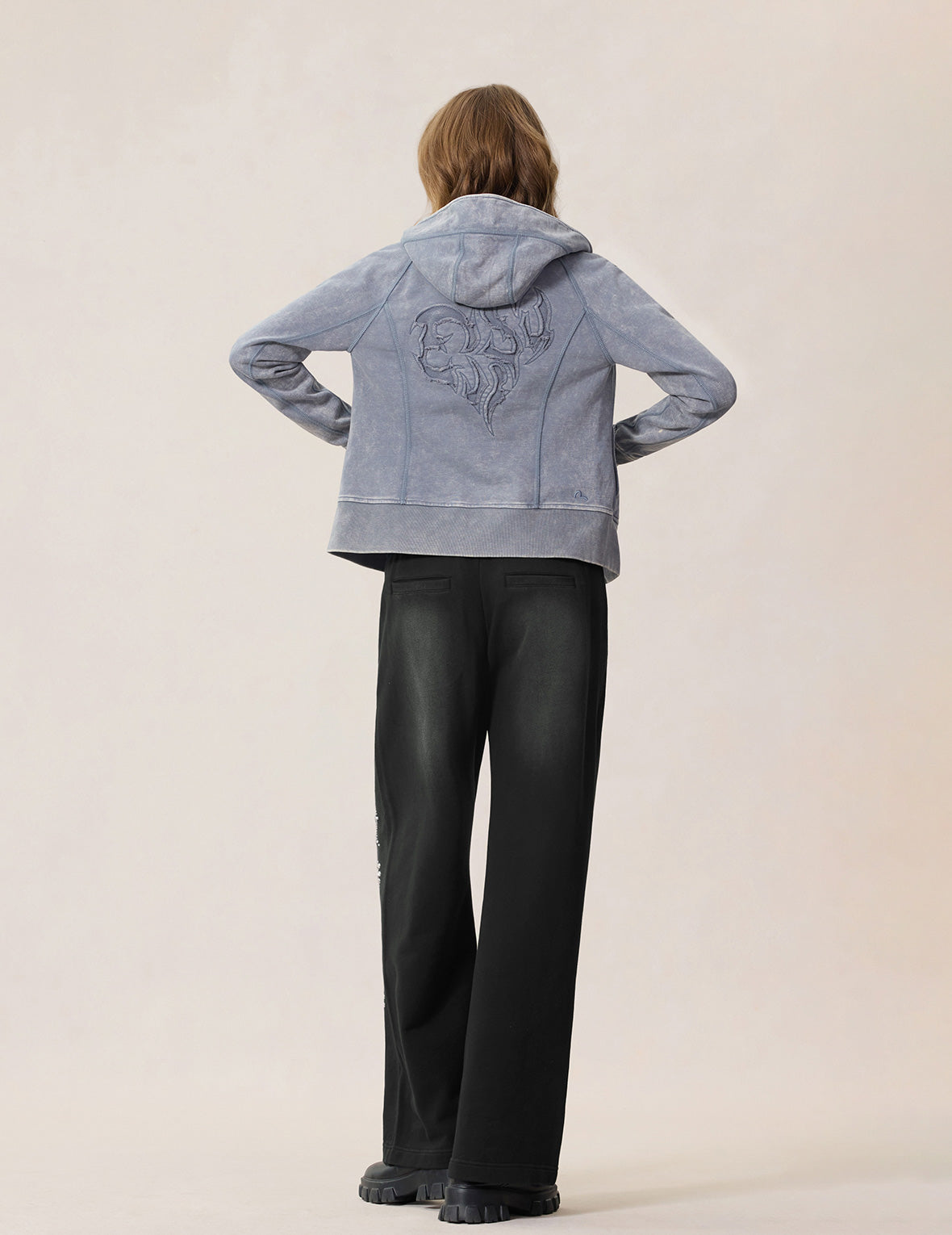 Graphic Rhinestones Sweatpants