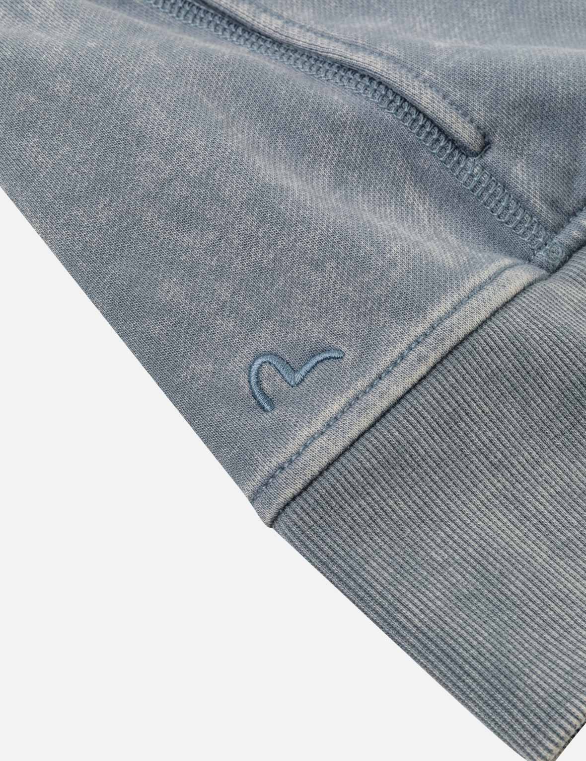 Reversed Fabric Cropped Hoodie