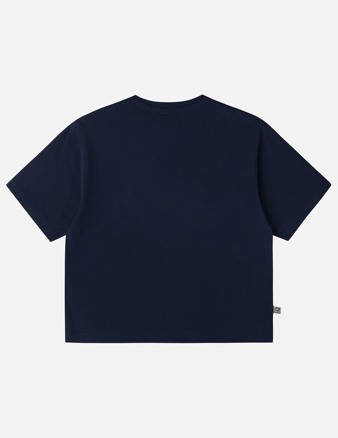 心形牛仔贴布刺绣 T恤