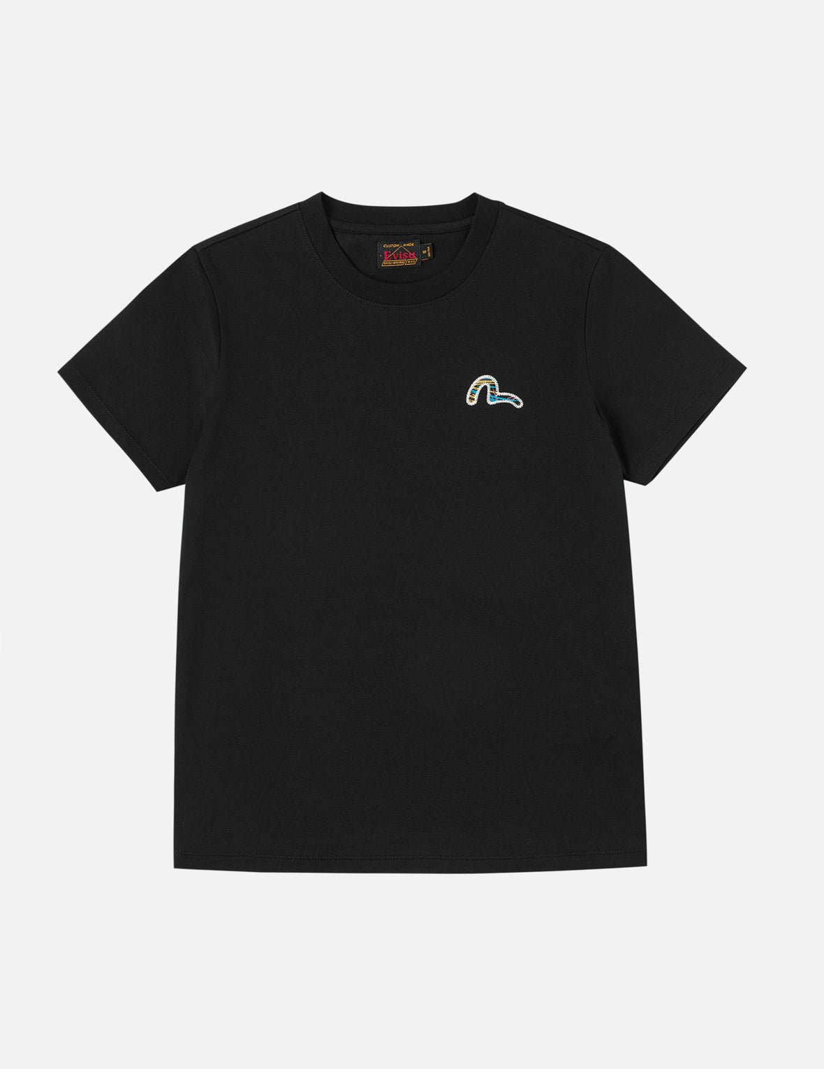 织锦布家纹贴布T恤– EVISU