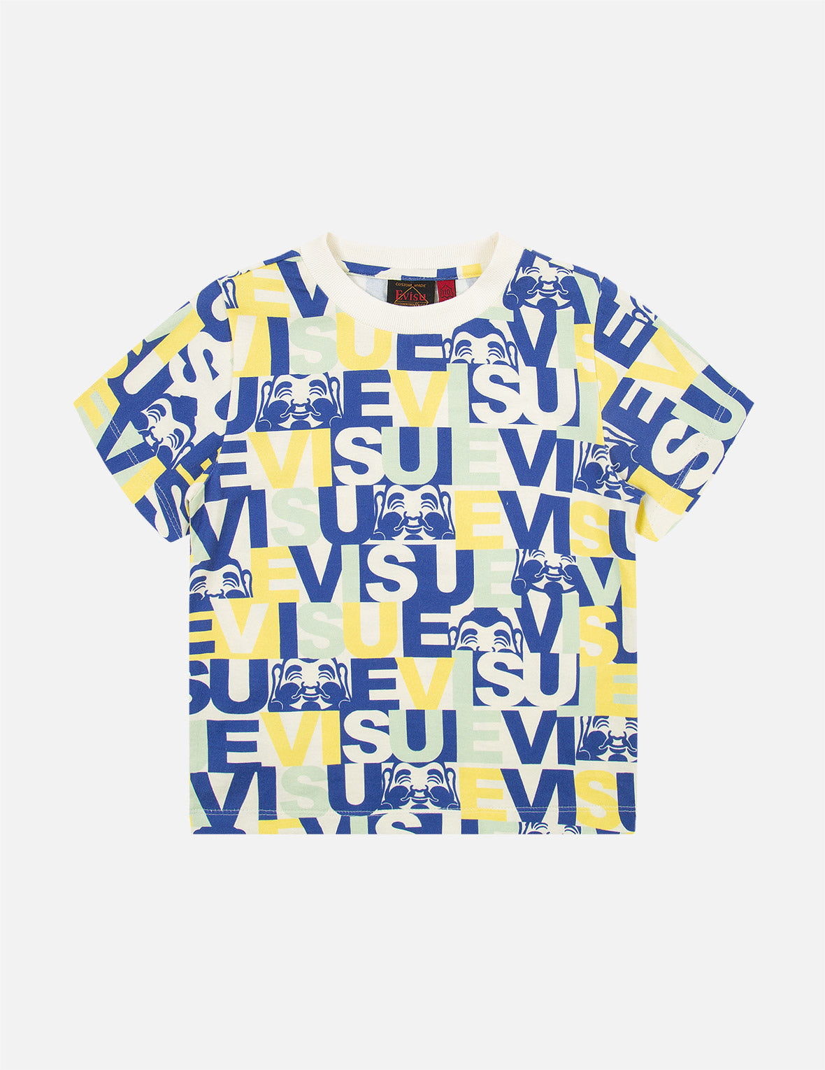 Color-blocking Logo and Godhead Collage Print T-shirt
