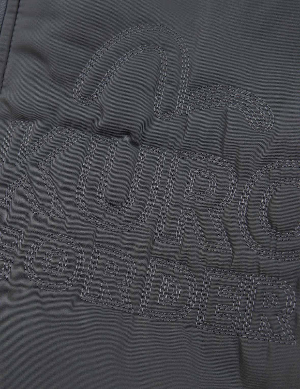 Multi Logo Embroidery Mock 3-in-1 Padded Bomber Jacket