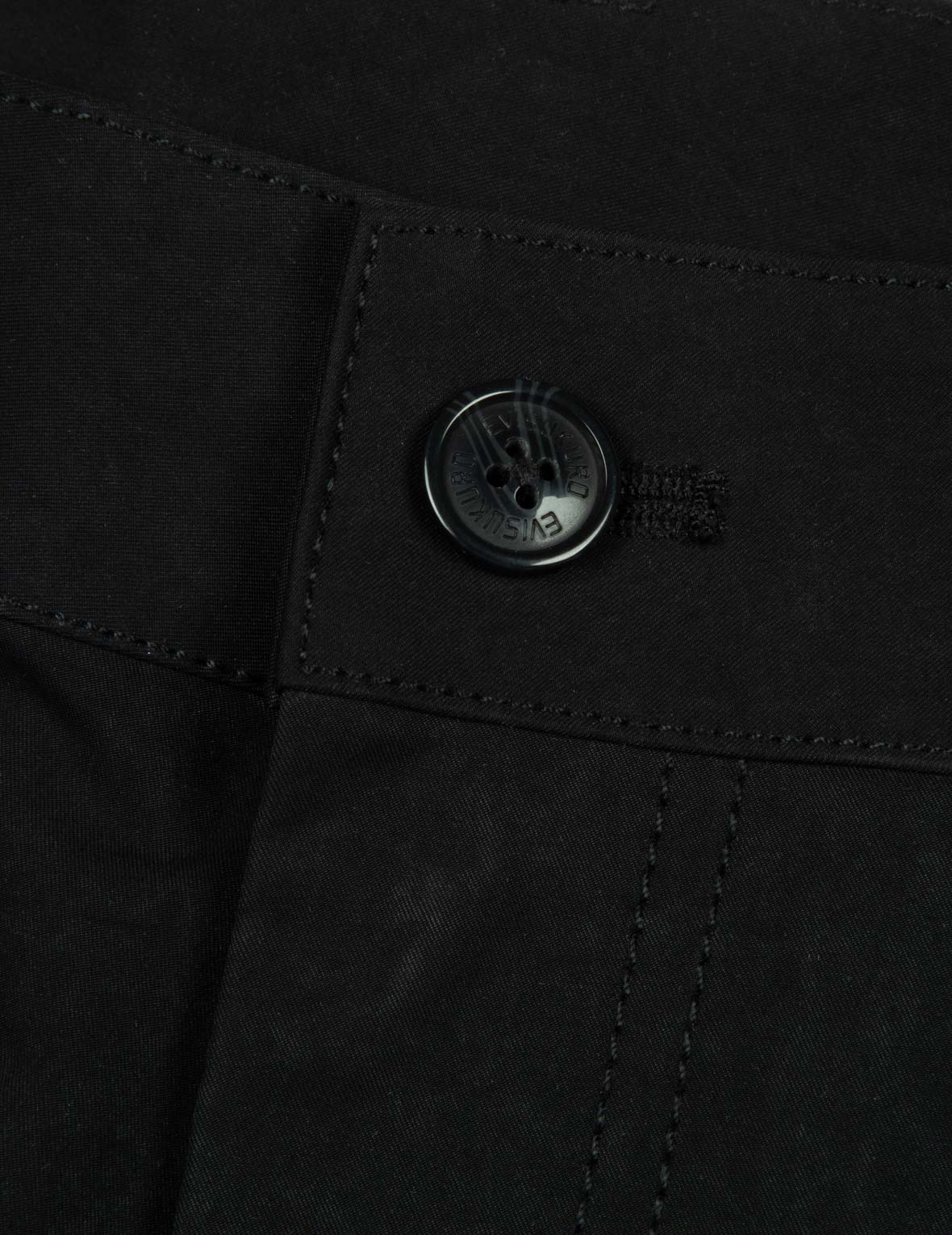 海鸥刺绣和多口袋常规版型喇叭裤