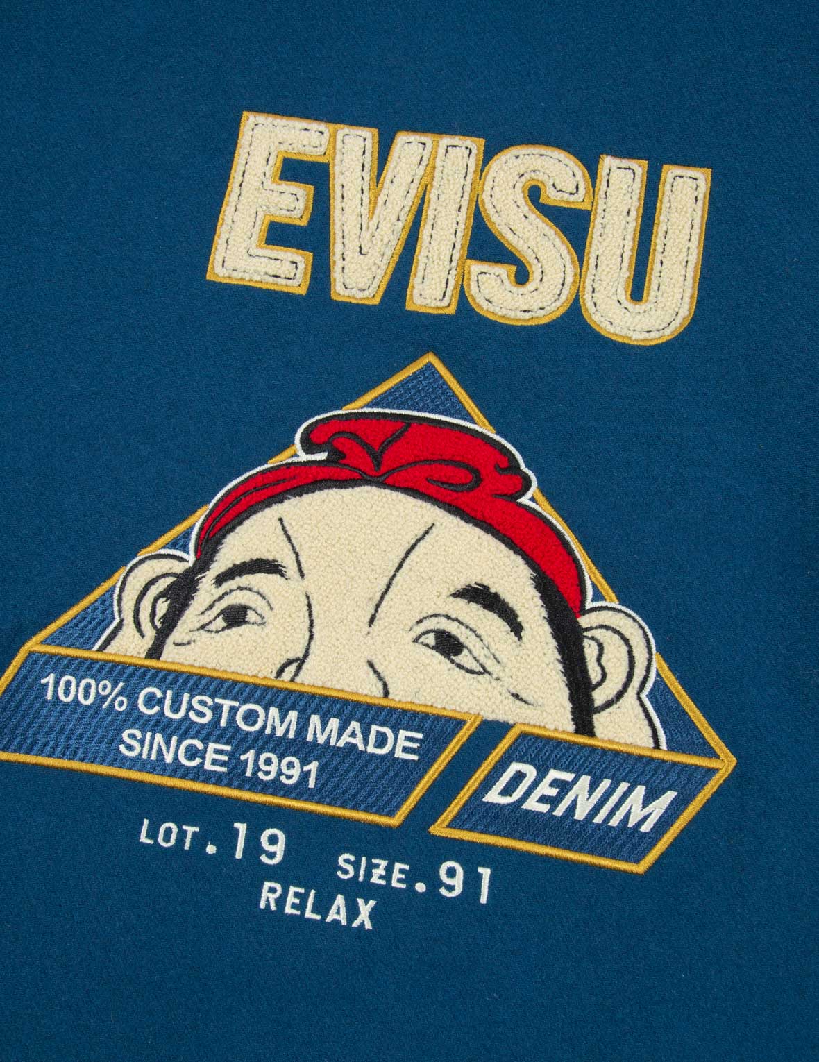 “Hide-and-Seek” Godhead Appliqué Baseball Jacket