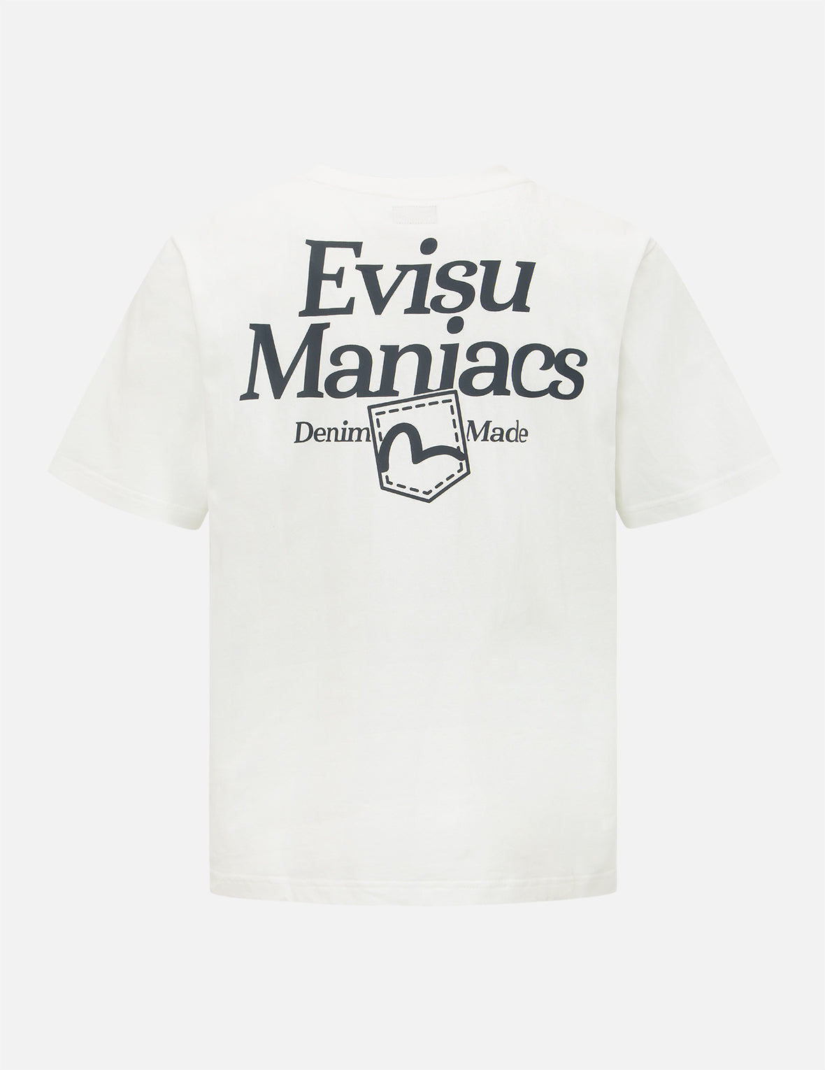 “EVISU Maniacs” Seagull Print T-Shirt