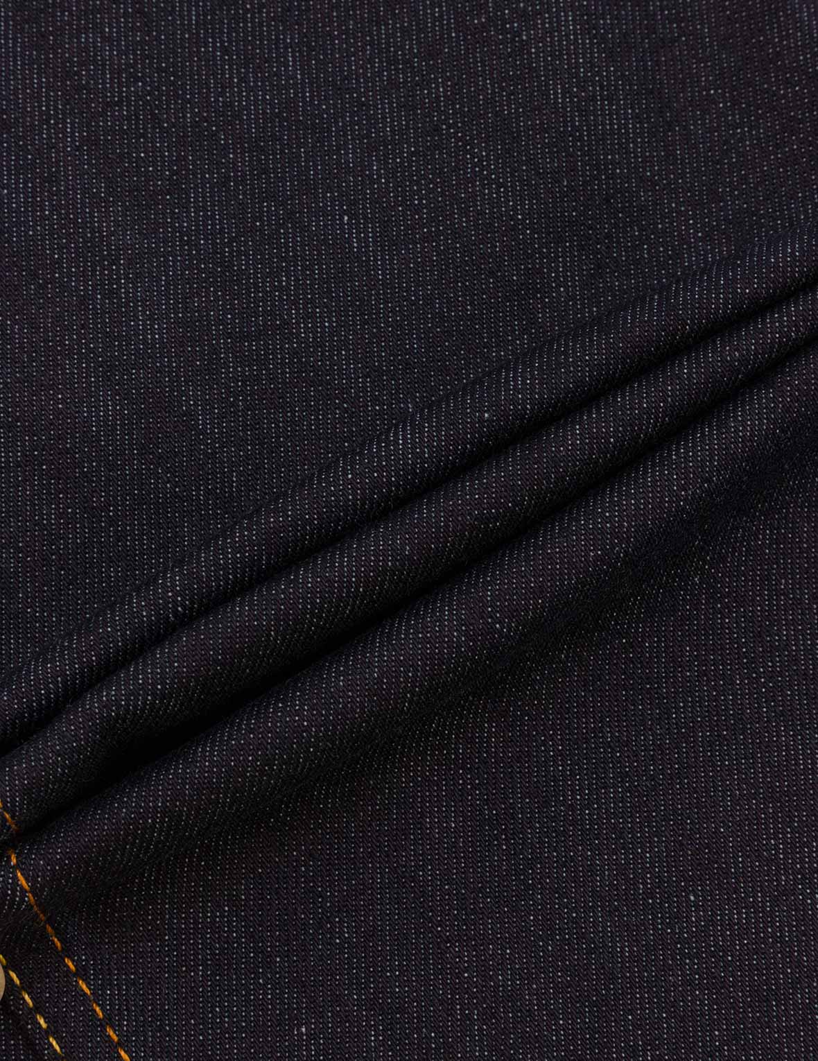 忍者达摩大M刺绣窄脚牛仔裤 #2017