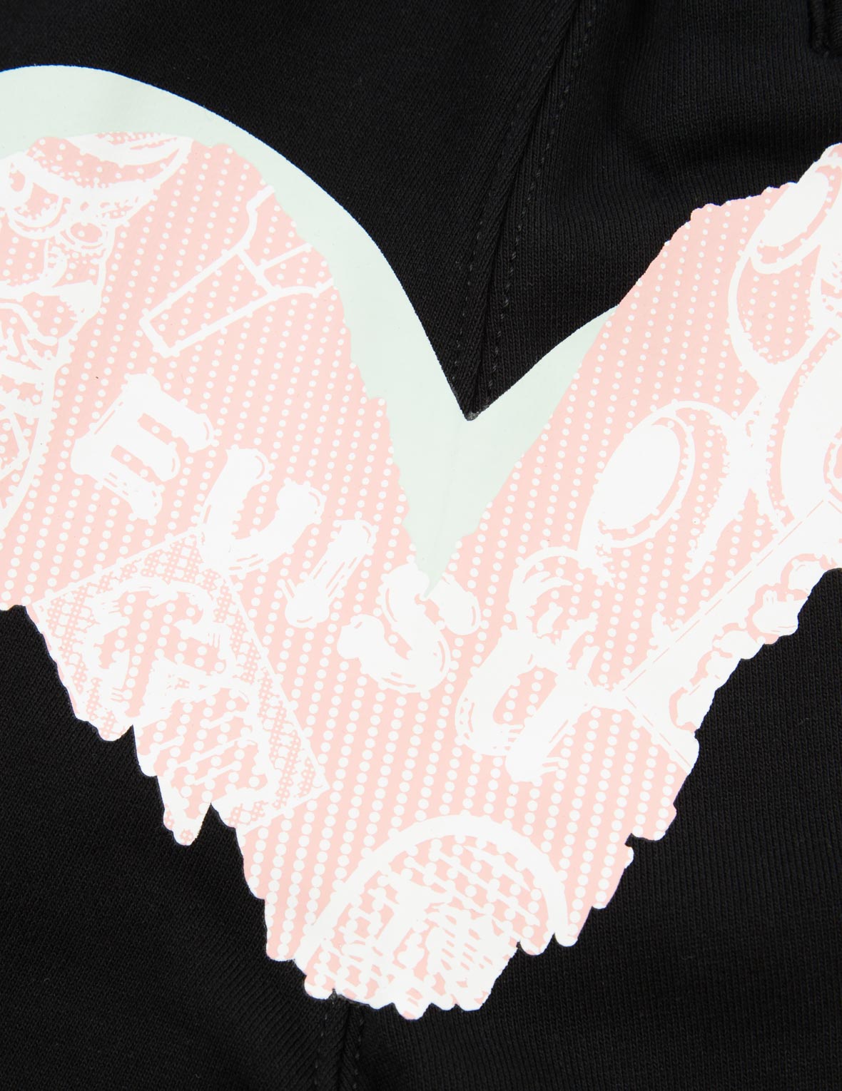 Fortune Cat and Daruma Double Daicock Print Sweatpants
