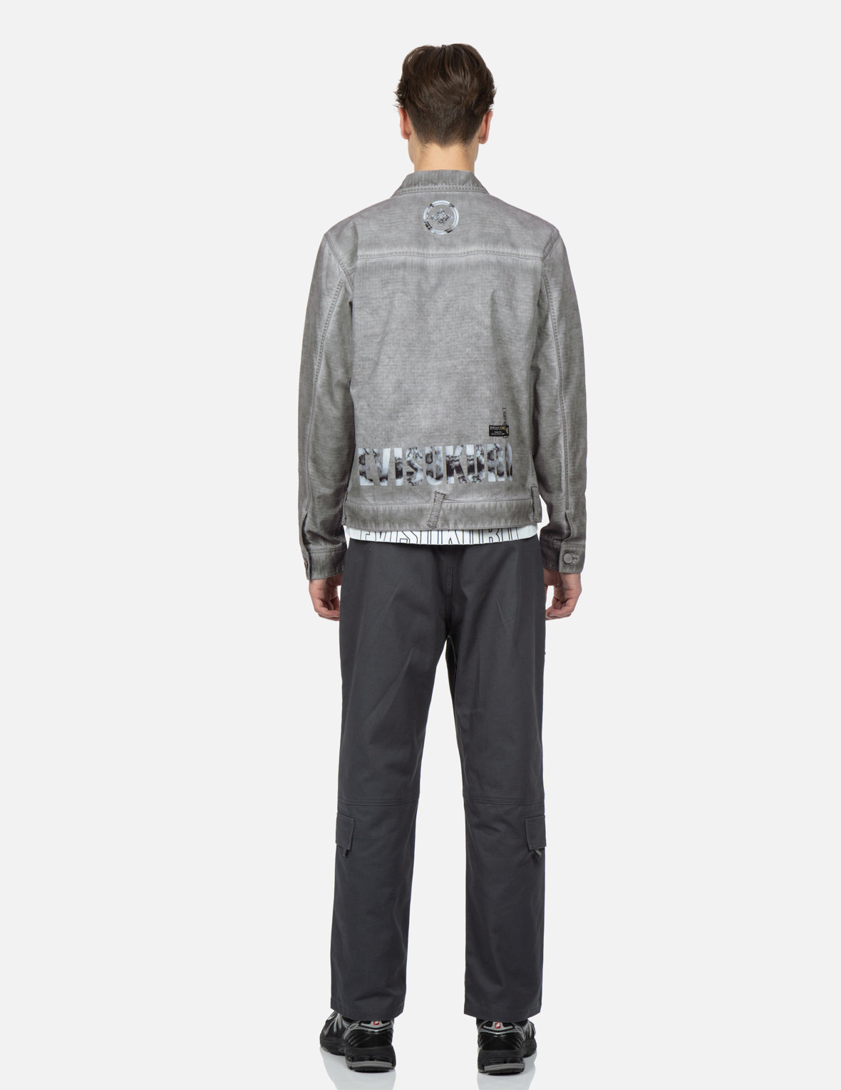 Logo Print Garment Dye Jacket