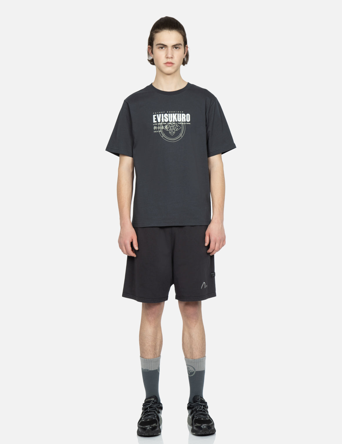 Logo and Kamon Print T-Shirt