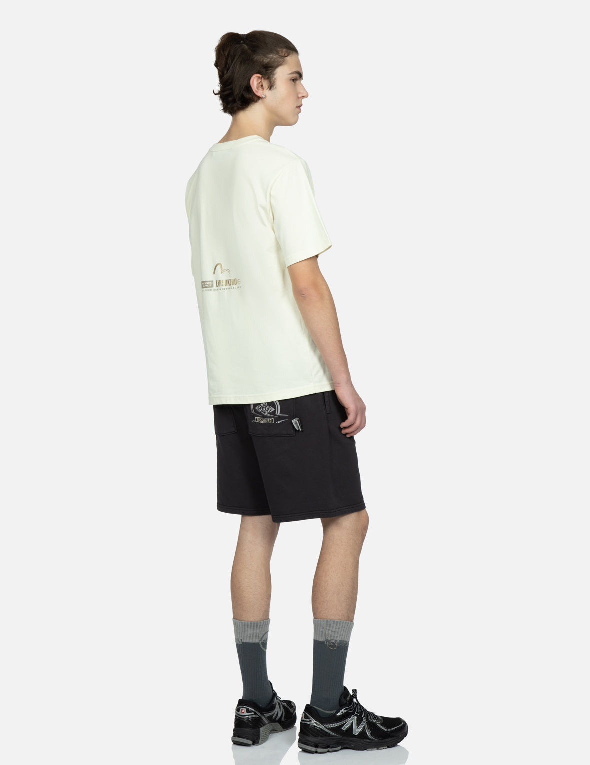 Logo and Kamon Print T-Shirt