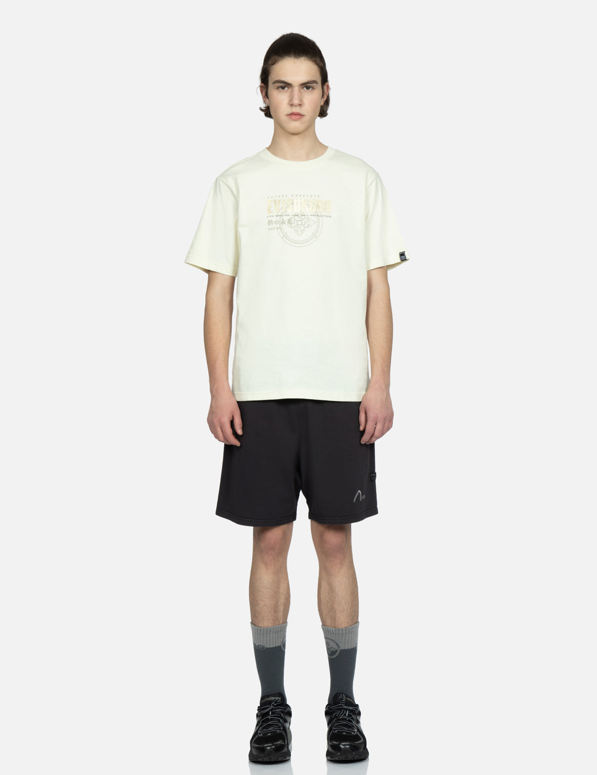 Logo and Kamon Print T-Shirt