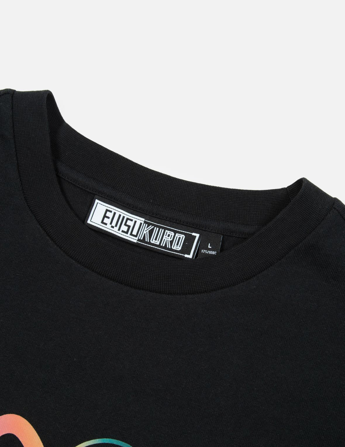 Rainbow Seagull and Logo Print Oversized T-Shirt
