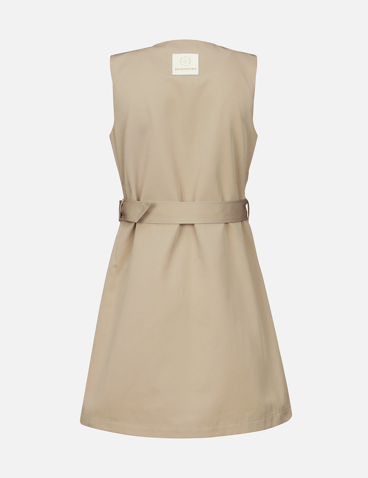 Seagull Embroidery Sleeveless Dress