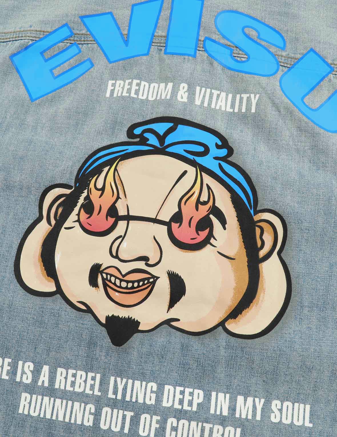 Godhead Print Denim Shirt