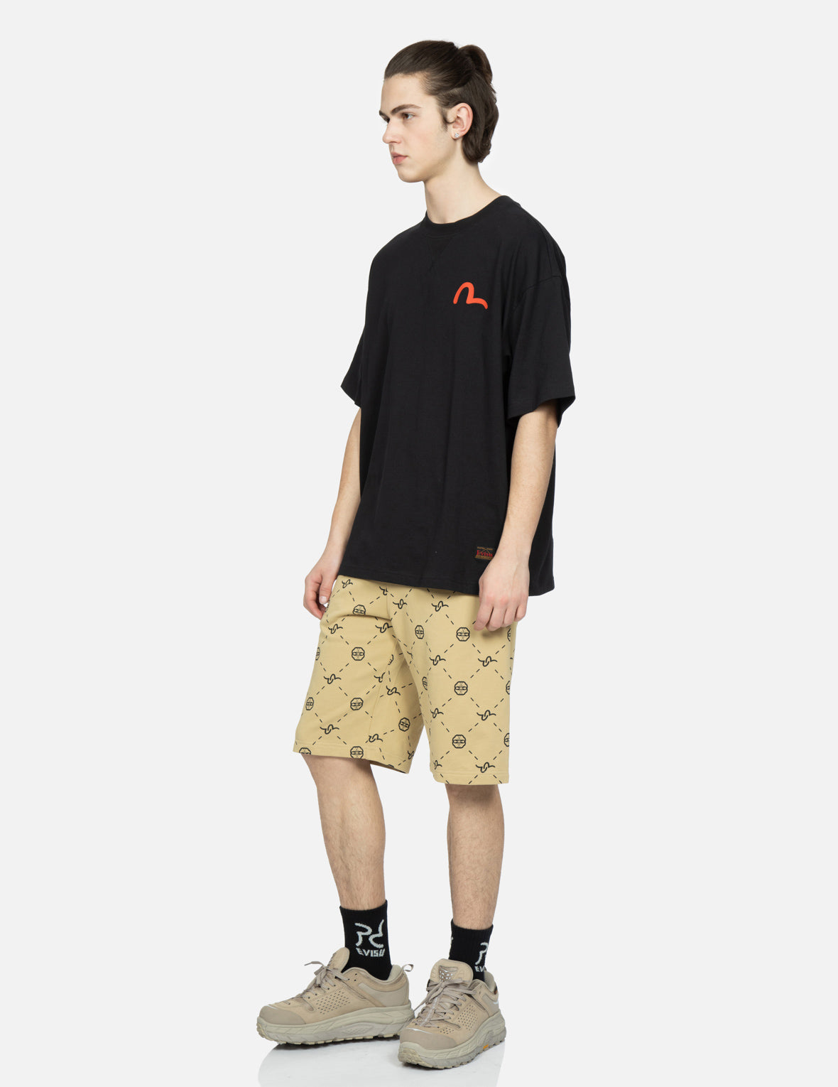 Monogram Print Sweat Shorts
