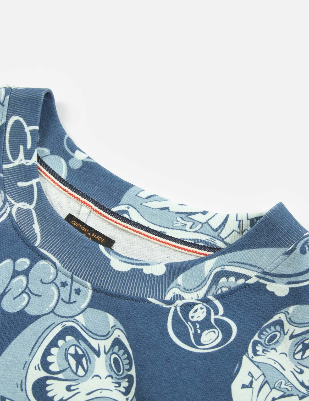 Allover Graffiti Daruma Print T-Shirt