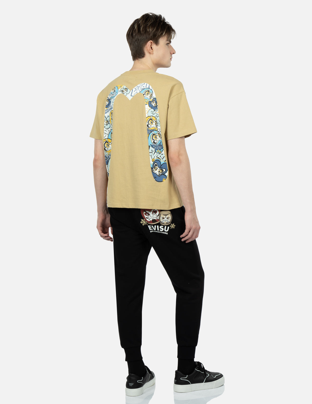 Graffiti Daruma Daicock Print T-Shirt