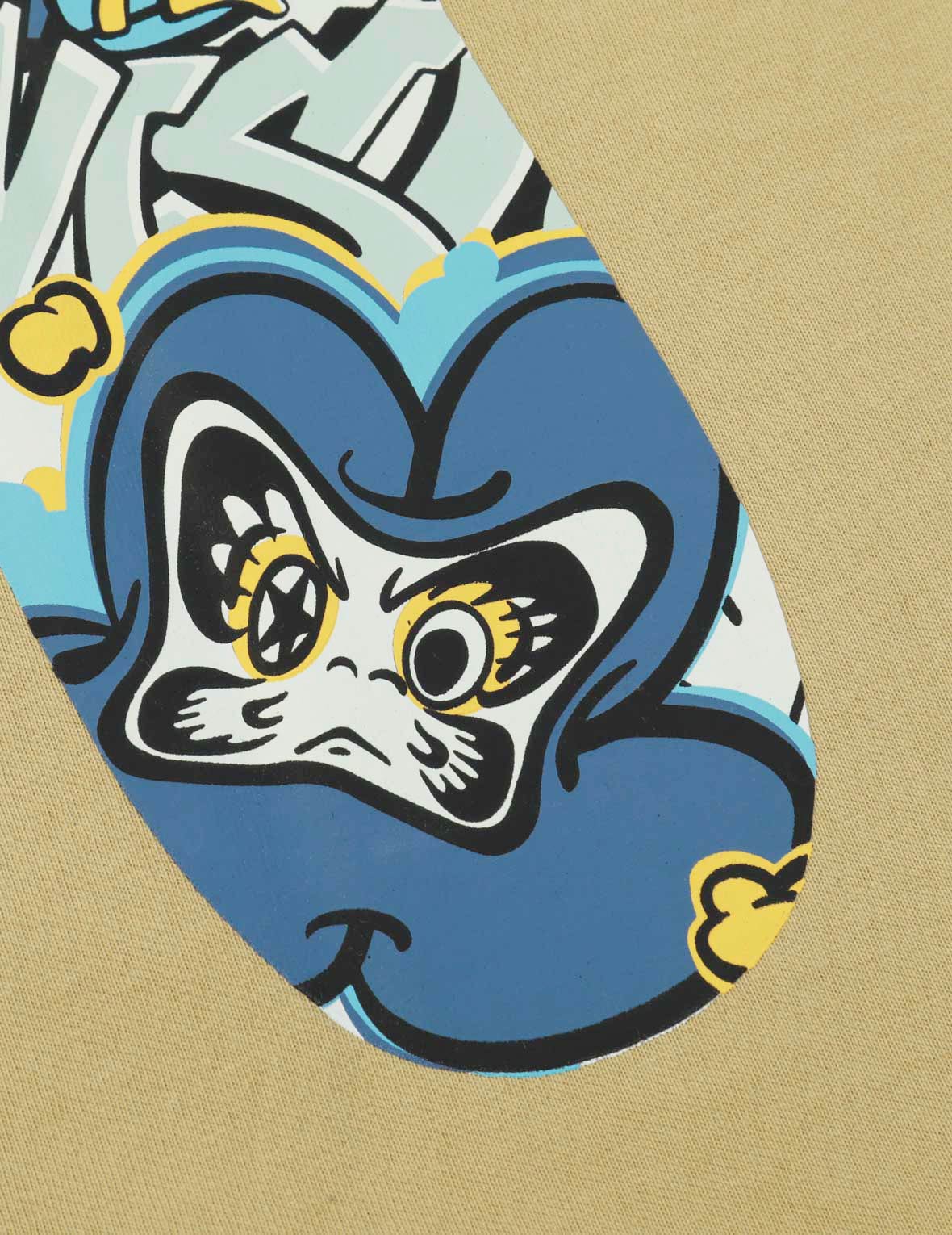Graffiti Daruma Daicock Print T-Shirt
