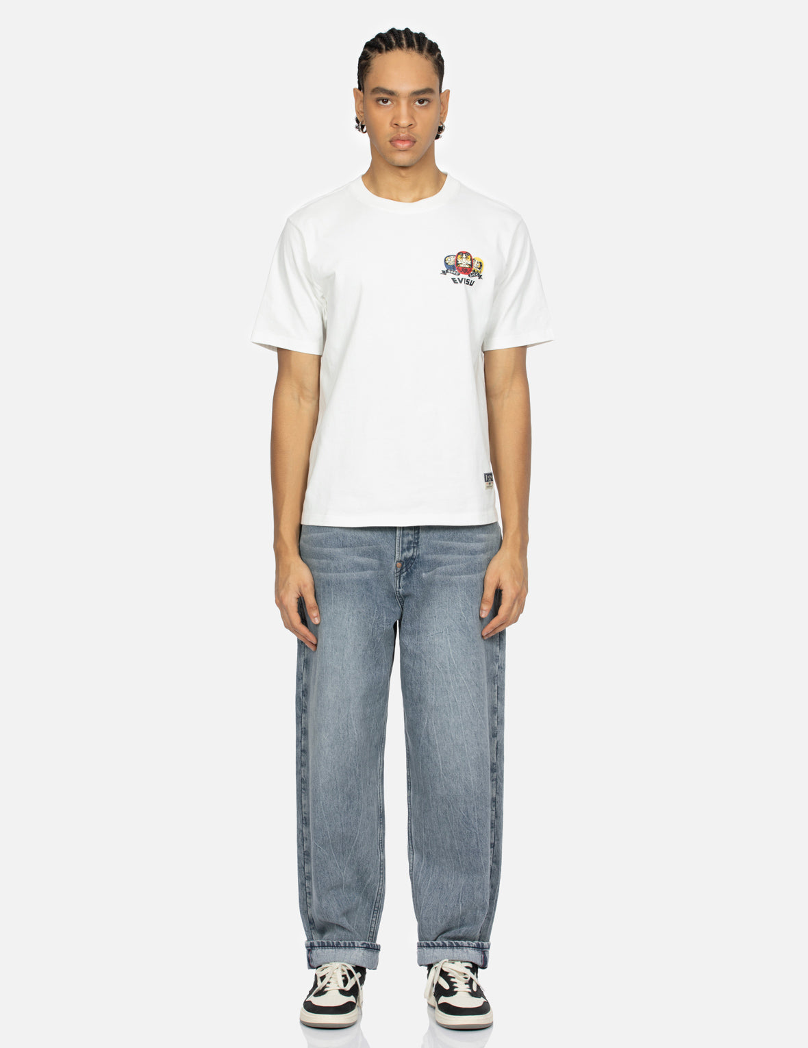 Playful Daruma Print Regular Fit T-shirt